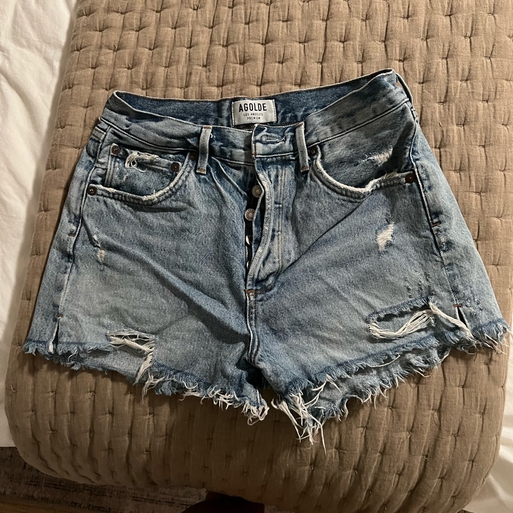 AGOLDE denim shorts